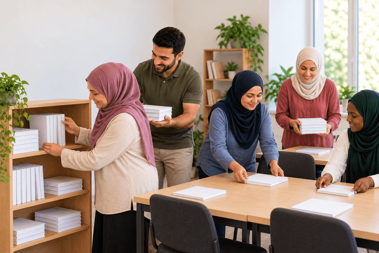 الفريق يرتب ركن مراجعة وركن استفسارات مهنية؛ نضيف نتائج الأربعين في الدرس.