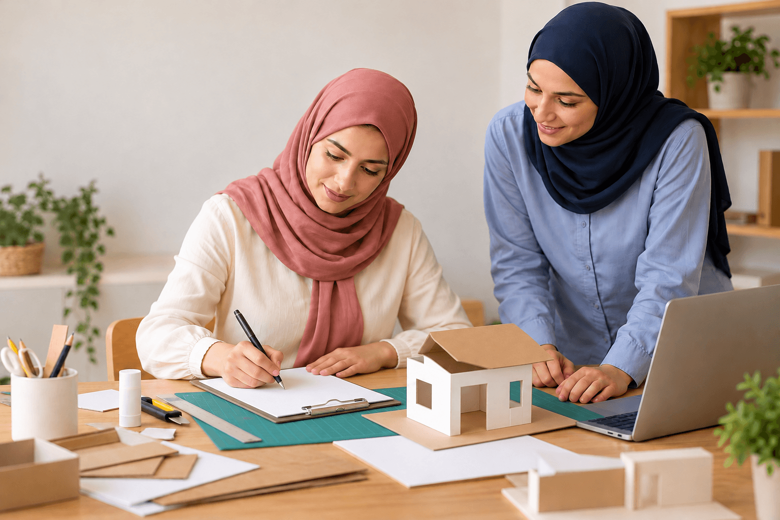 نفس الطالبة تكتب طلب دورة بجانب العمل؛ لا نرسم قبولًا.