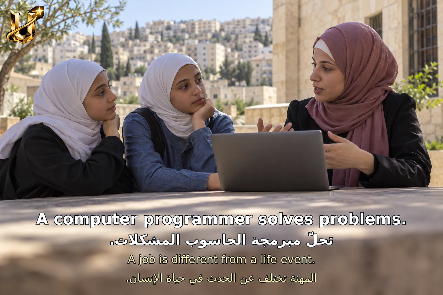 تحلّ مبرمجة الحاسوب المشكلات.