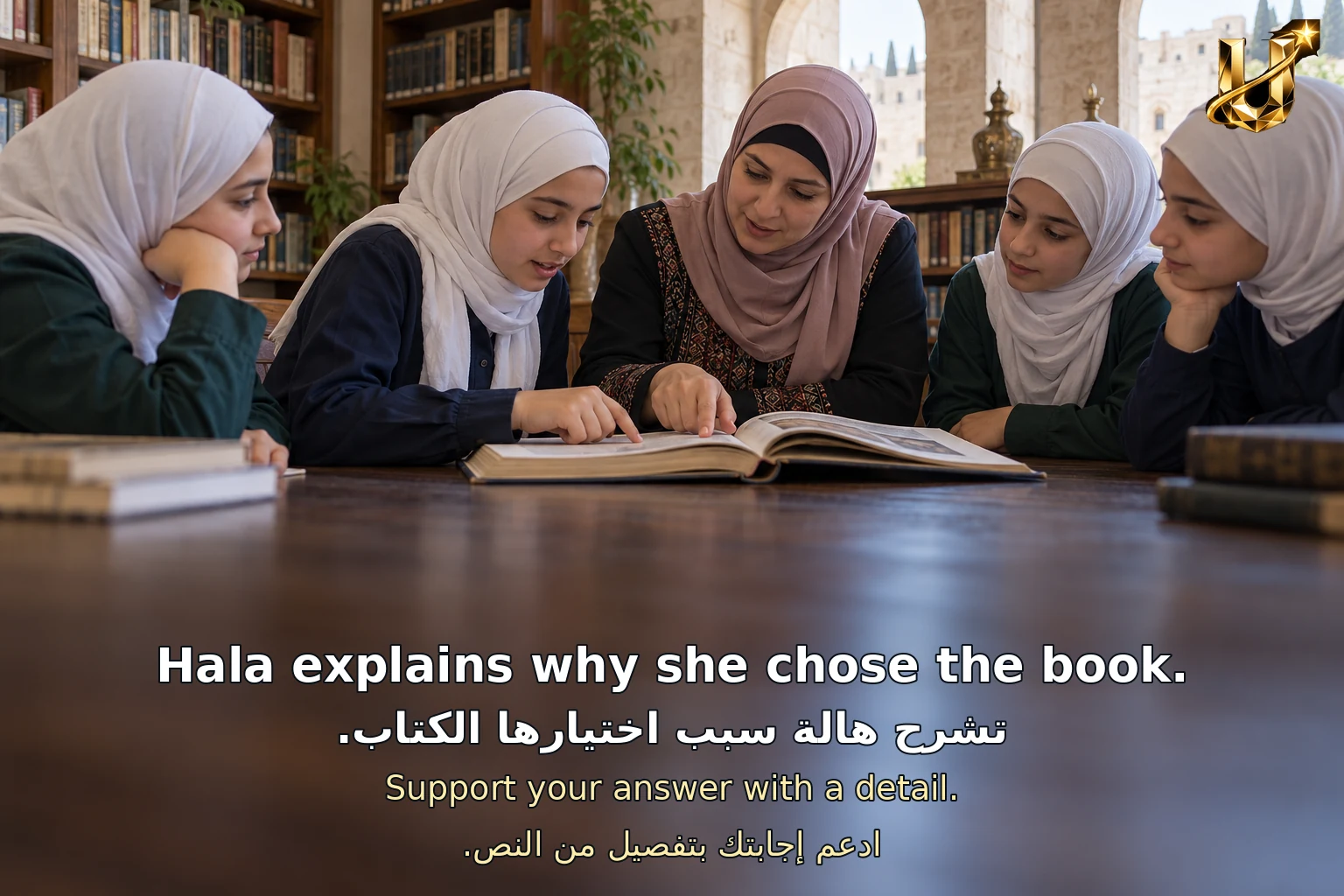 تشرح هالة سبب اختيارها الكتاب.