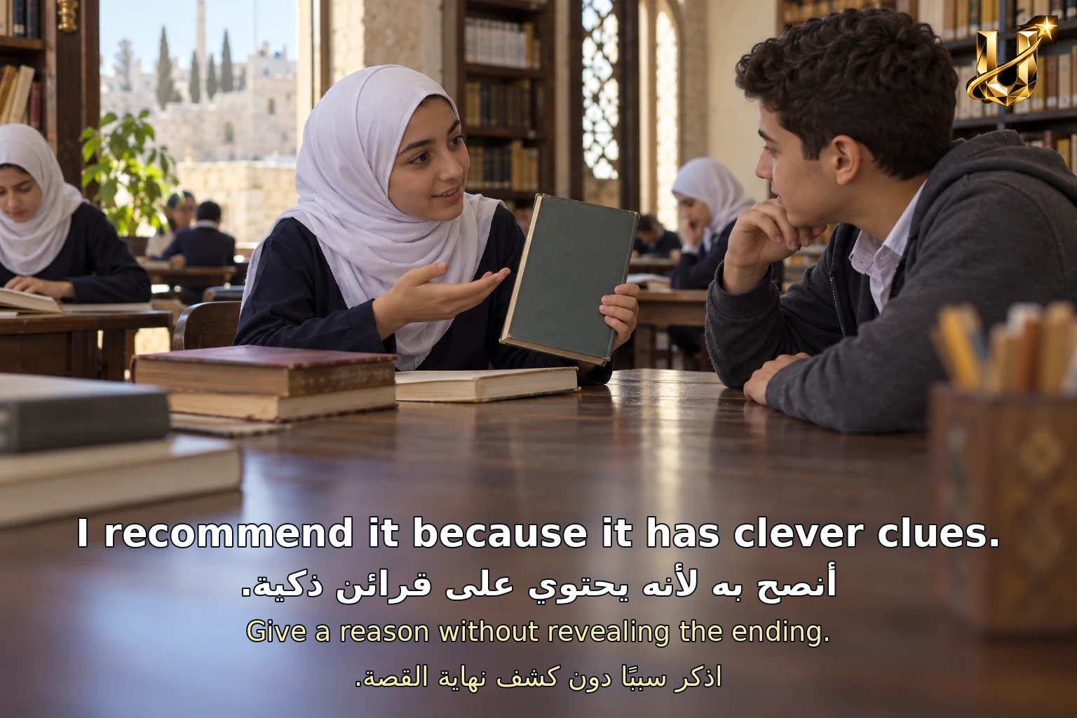 أنصح به لأنه يحتوي على قرائن ذكية.