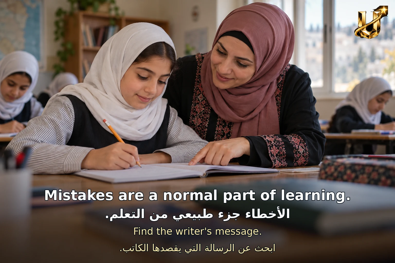 الأخطاء جزء طبيعي من التعلم.