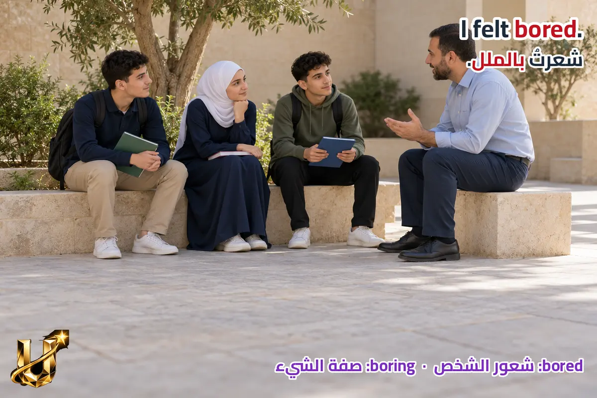 شاهدت عرضا في الطيبة ولم تجده مشوقا. كيف تصف شعورك والعرض بكلمتين مختلفتين؟