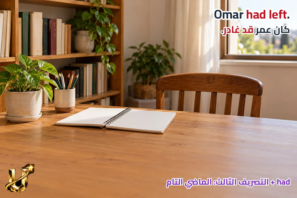 إذا وصلت إلى المعرض ووجدت صديقك قد غادر، فأي الحدثين وقع أولا؟
