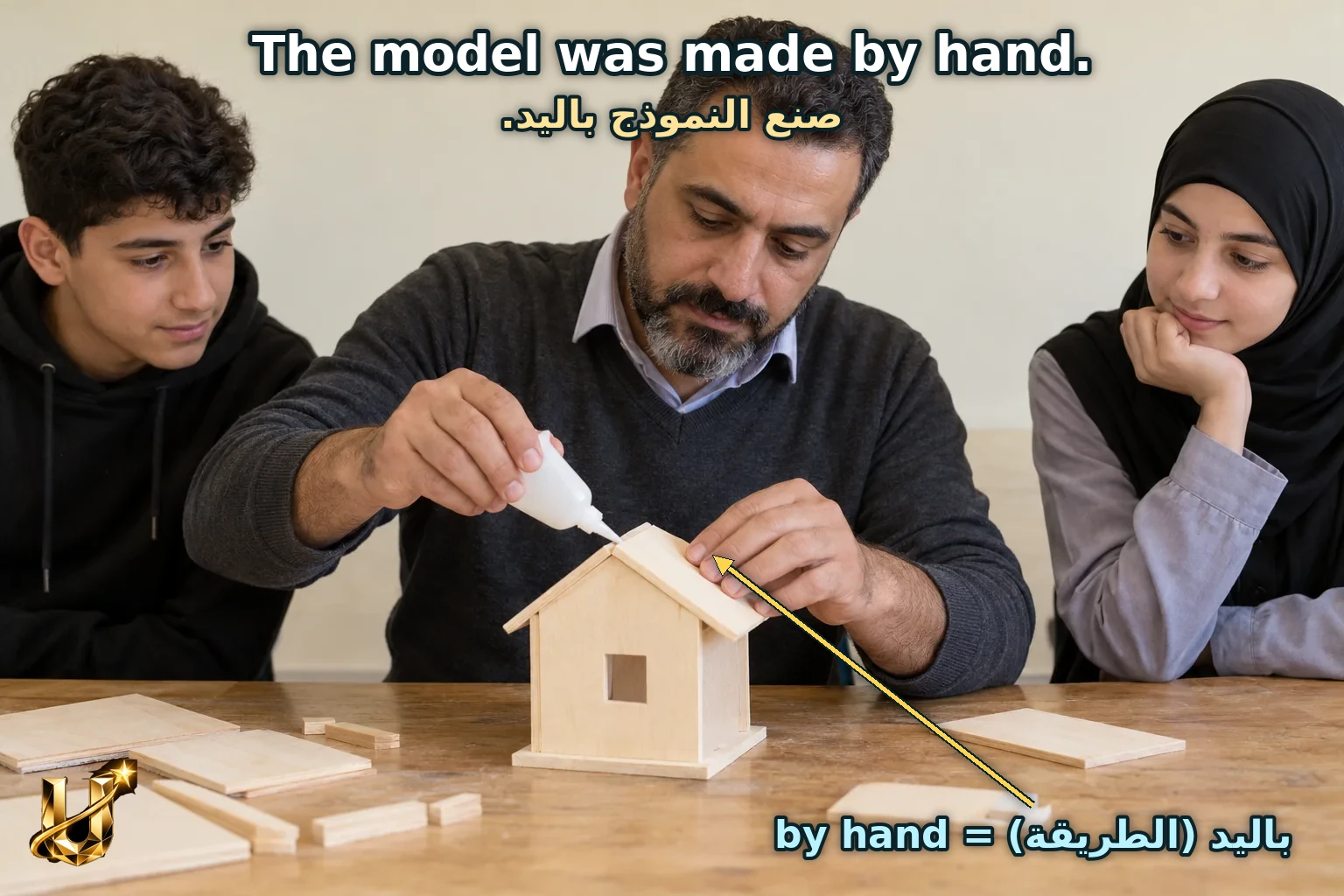 تَصِفُ by hand طَرِيقَةَ الصُّنْعِ.