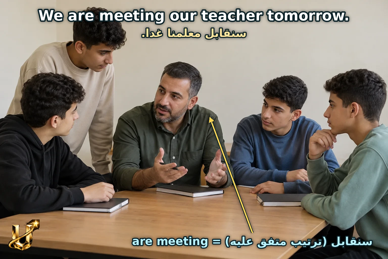 نَصِفُ تَرْتِيبًا مُتَّفَقًا عَلَيْهِ.
