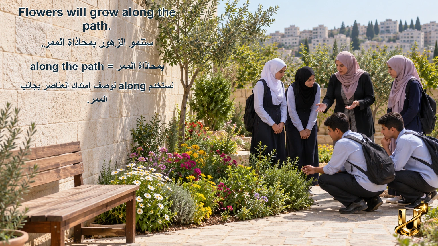 نَصِفُ مَكَانَ الْعَنَاصِرِ بِوُضُوحٍ.
