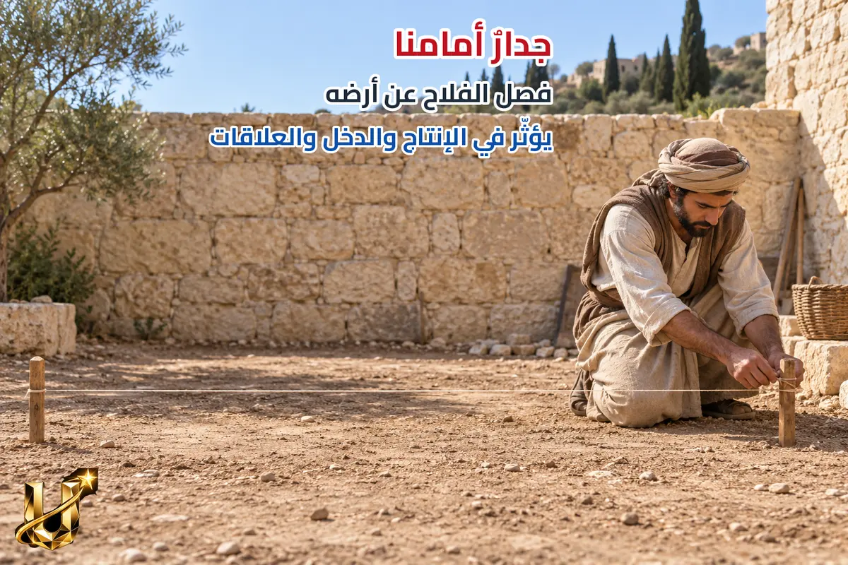 عزل الأرض وتعذر الوصول إليها.