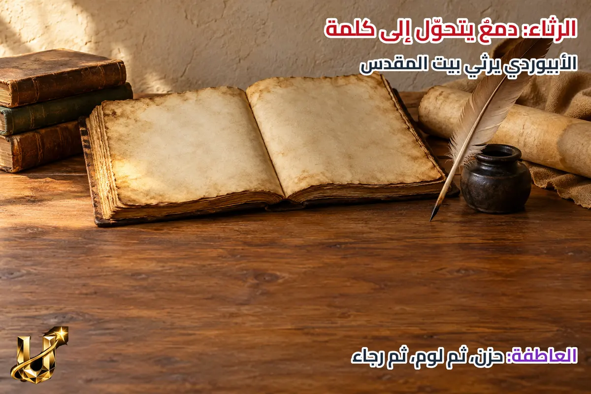 الرثاء: دمع يتحول إلى كلمة.
