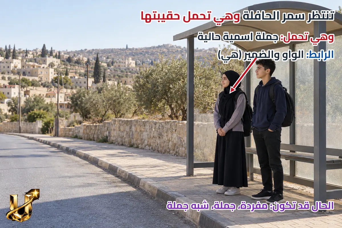 وصلت والشمس تغرب: جملة اسمية حالية.
