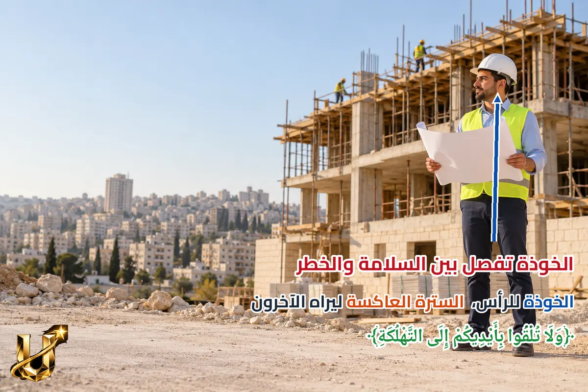 الخوذة تفصل بين السلامة والخطر.