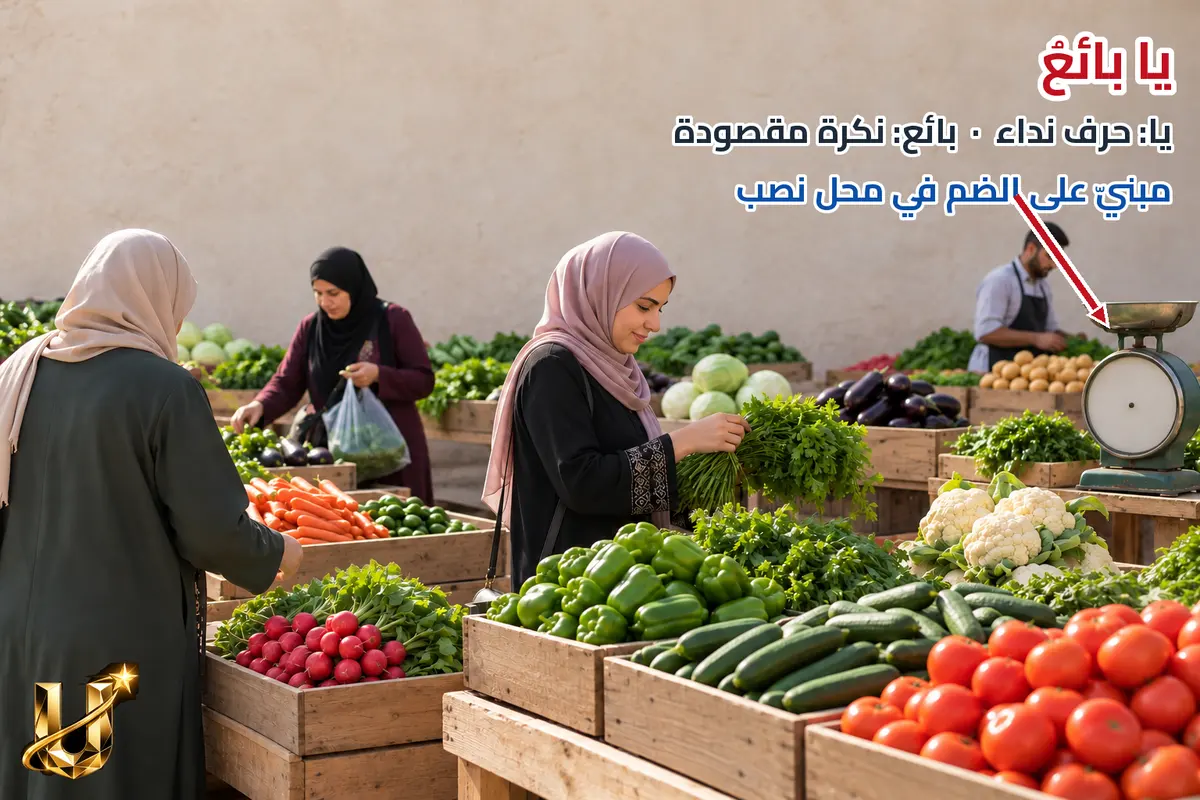 يا بائع: نداء لطلب الإقبال.
