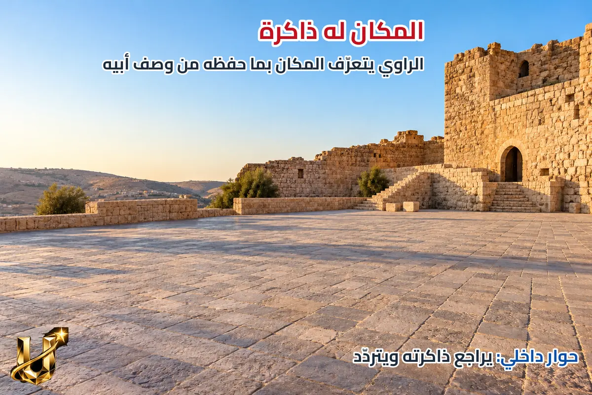 المكان يحمل ذاكرة الأسرة.