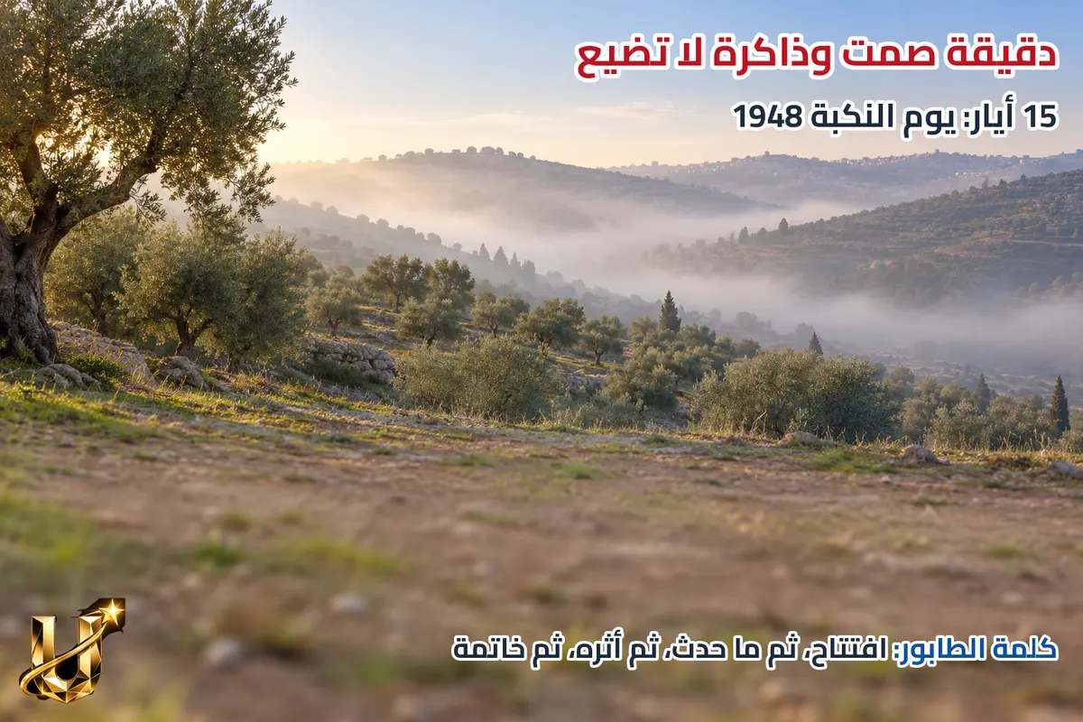 دقيقة صمت وذاكرة لا تضيع.