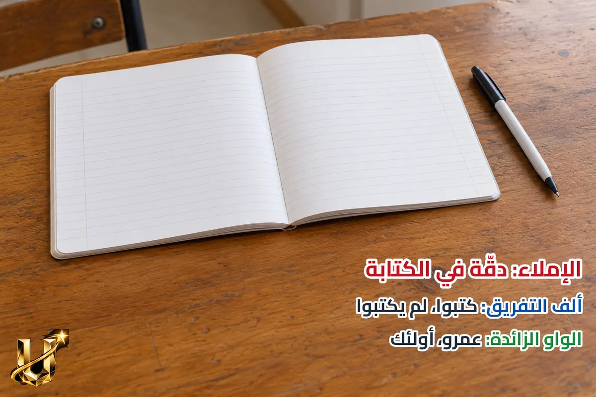 الإملاء: دقة في الكتابة.