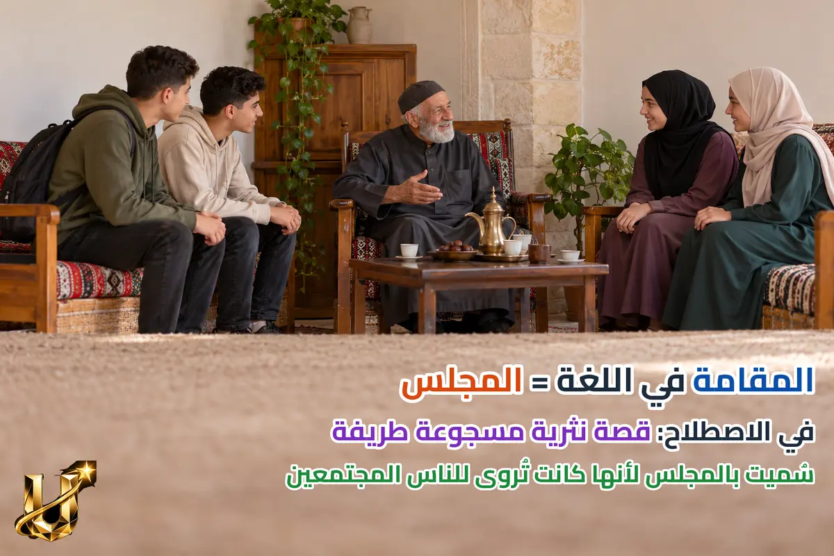 المجلس أصل المقامة.