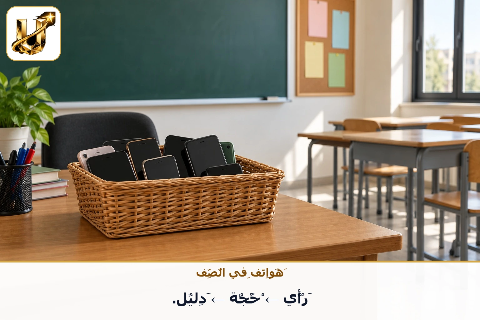 هواتف في الصف: رأي ← حجة ← دليل.