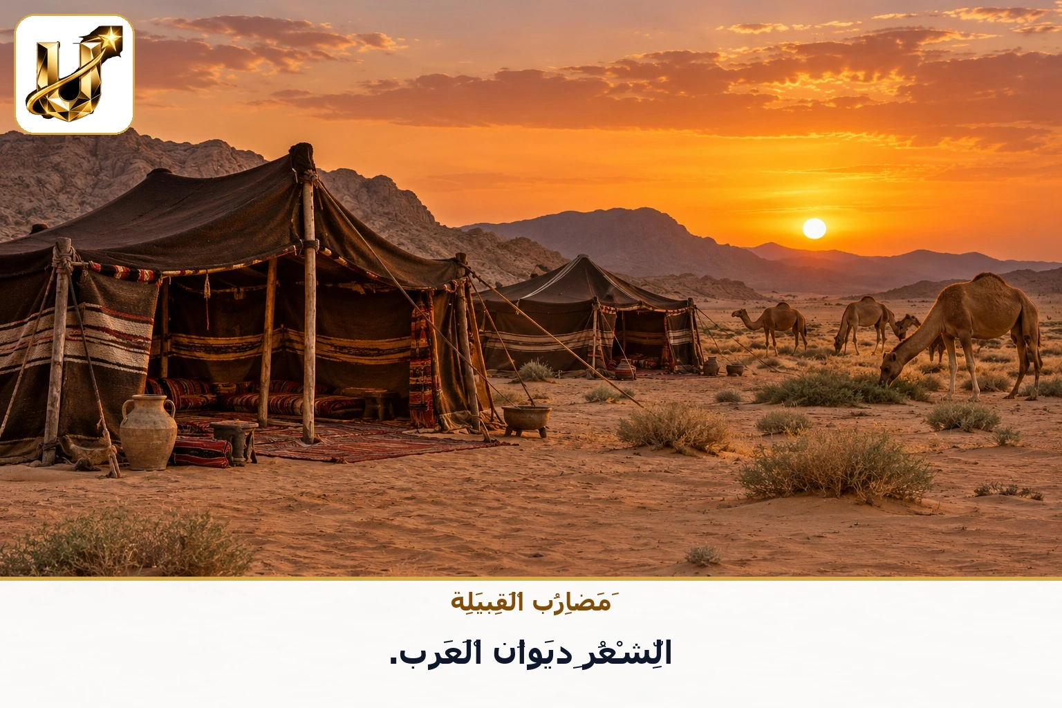 مضارب القبيلة: الشعر ديوان العرب.