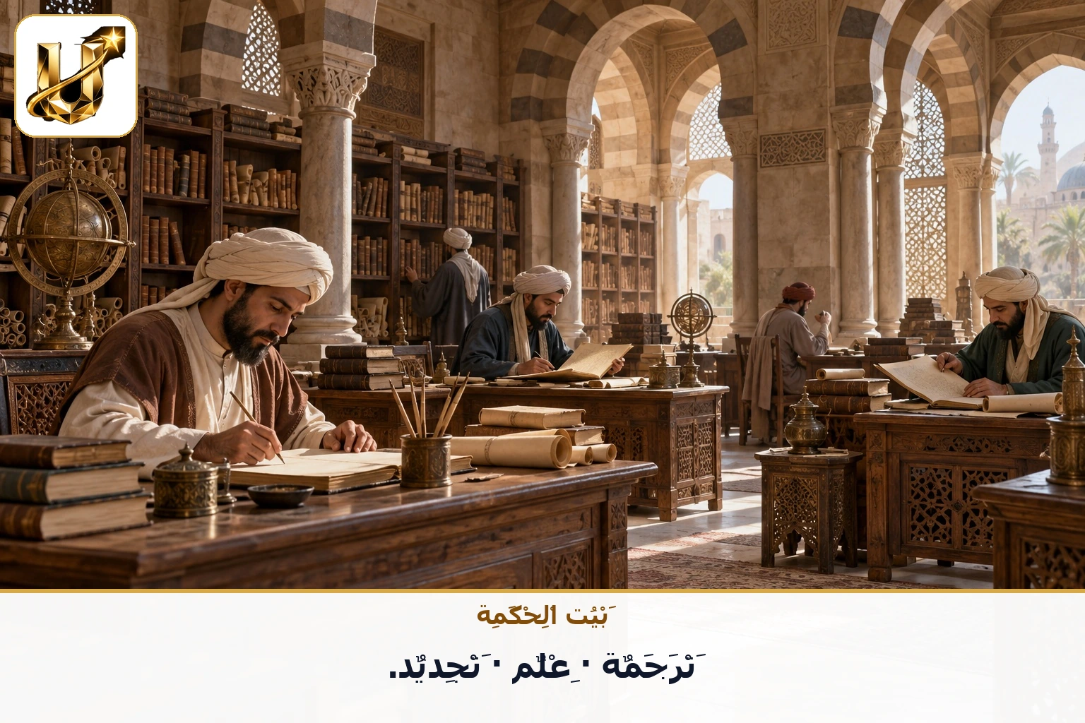 بيت الحكمة: ترجمة · علم · تجديد.