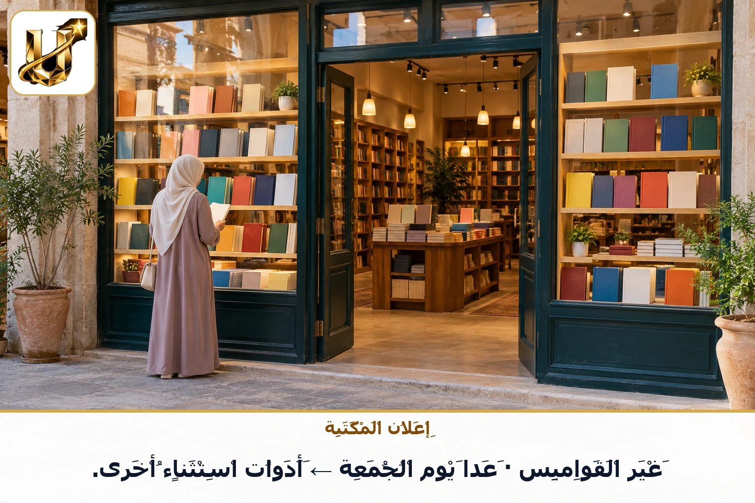 إعلان المكتبة: غير القواميس · عدا يوم الجمعة ← أدوات استثناء أخرى.