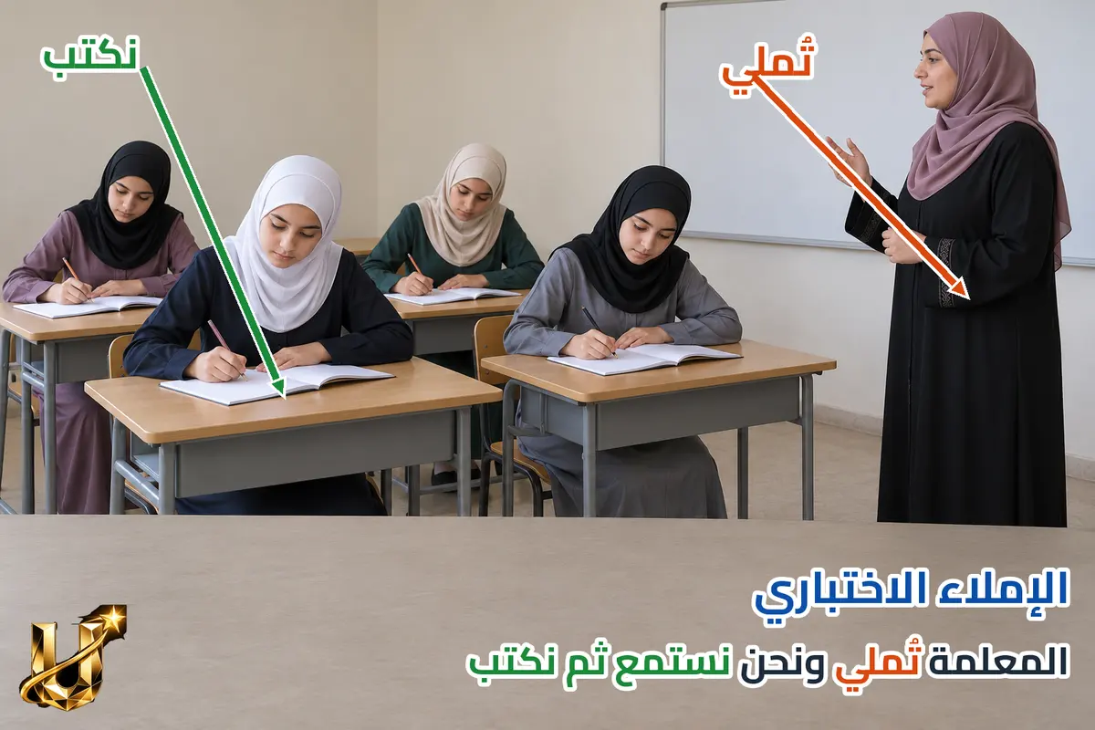 نستمع ثم نكتب.