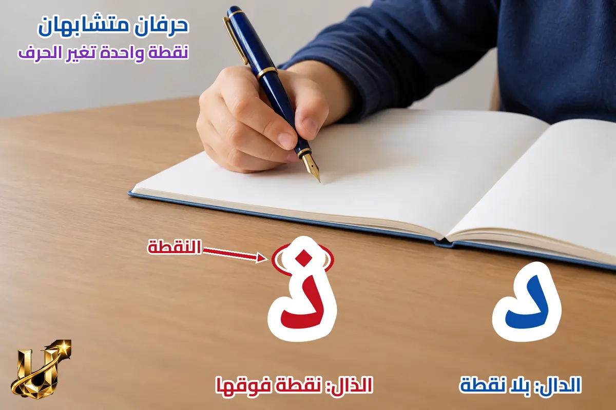 الذال لها نقطة.