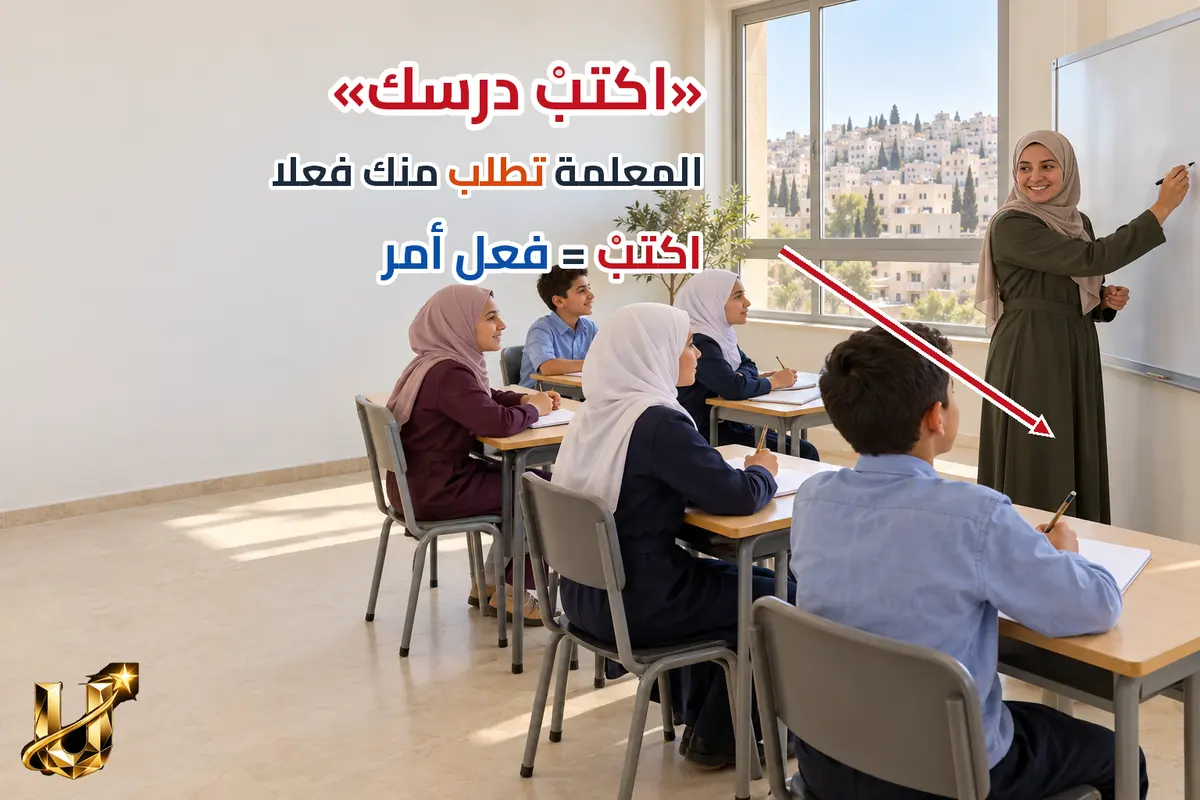 اكتب: فعل أمر.