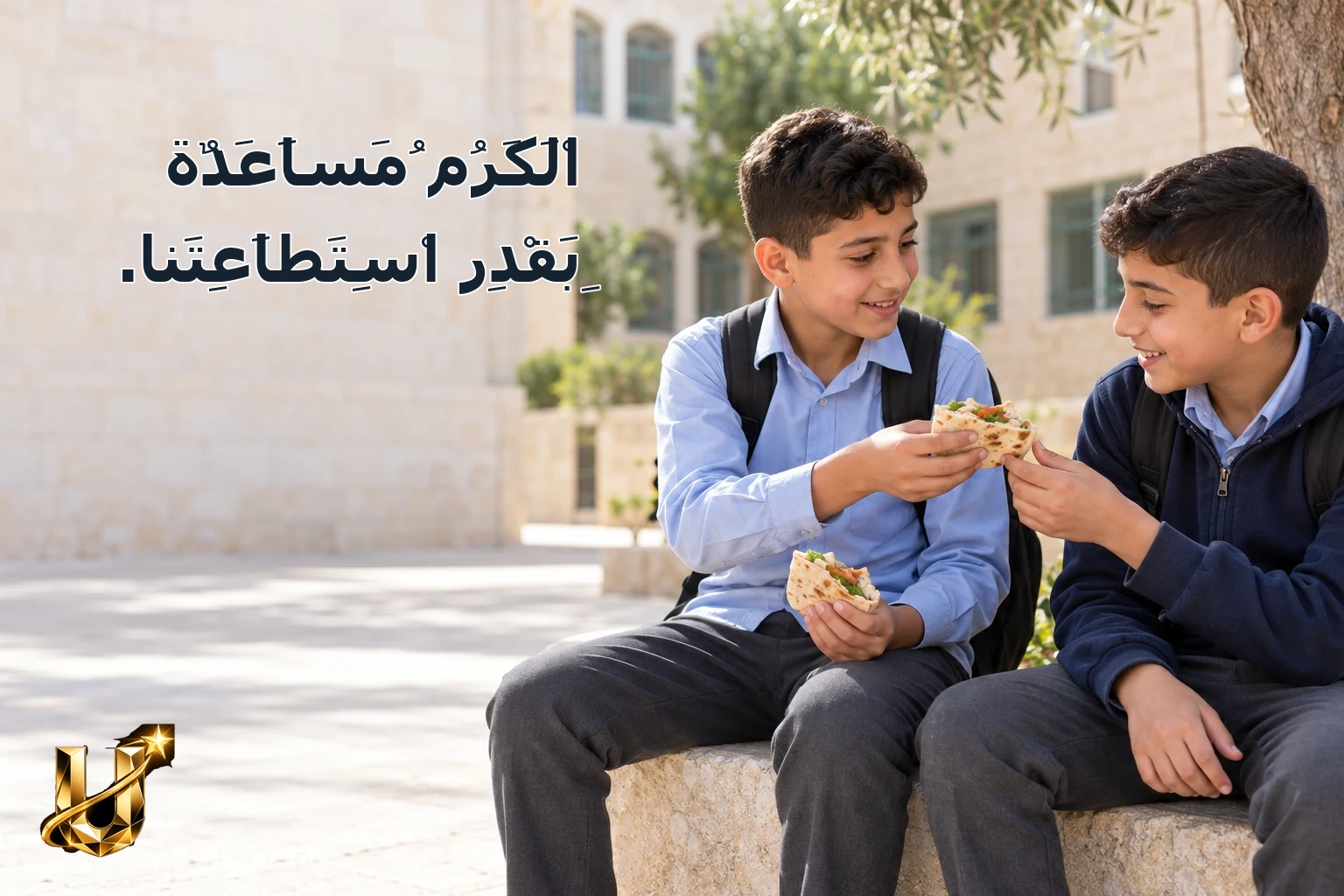 الْكَرَمُ مُسَاعَدَةٌ بِقَدْرِ اسْتِطَاعَتِنَا.