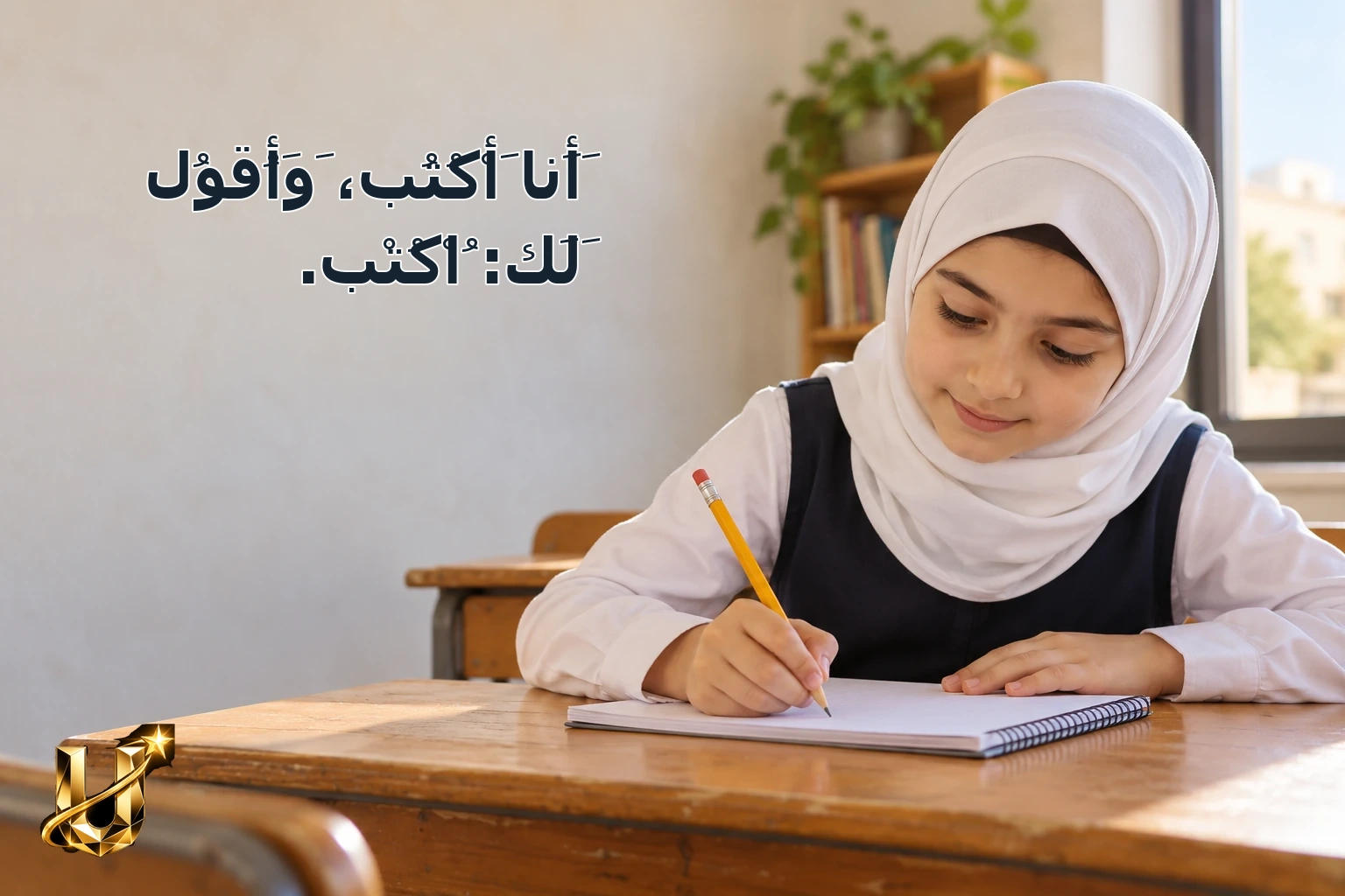 أَنَا أَكْتُبُ، وَأَقُولُ لَكَ: اُكْتُبْ.