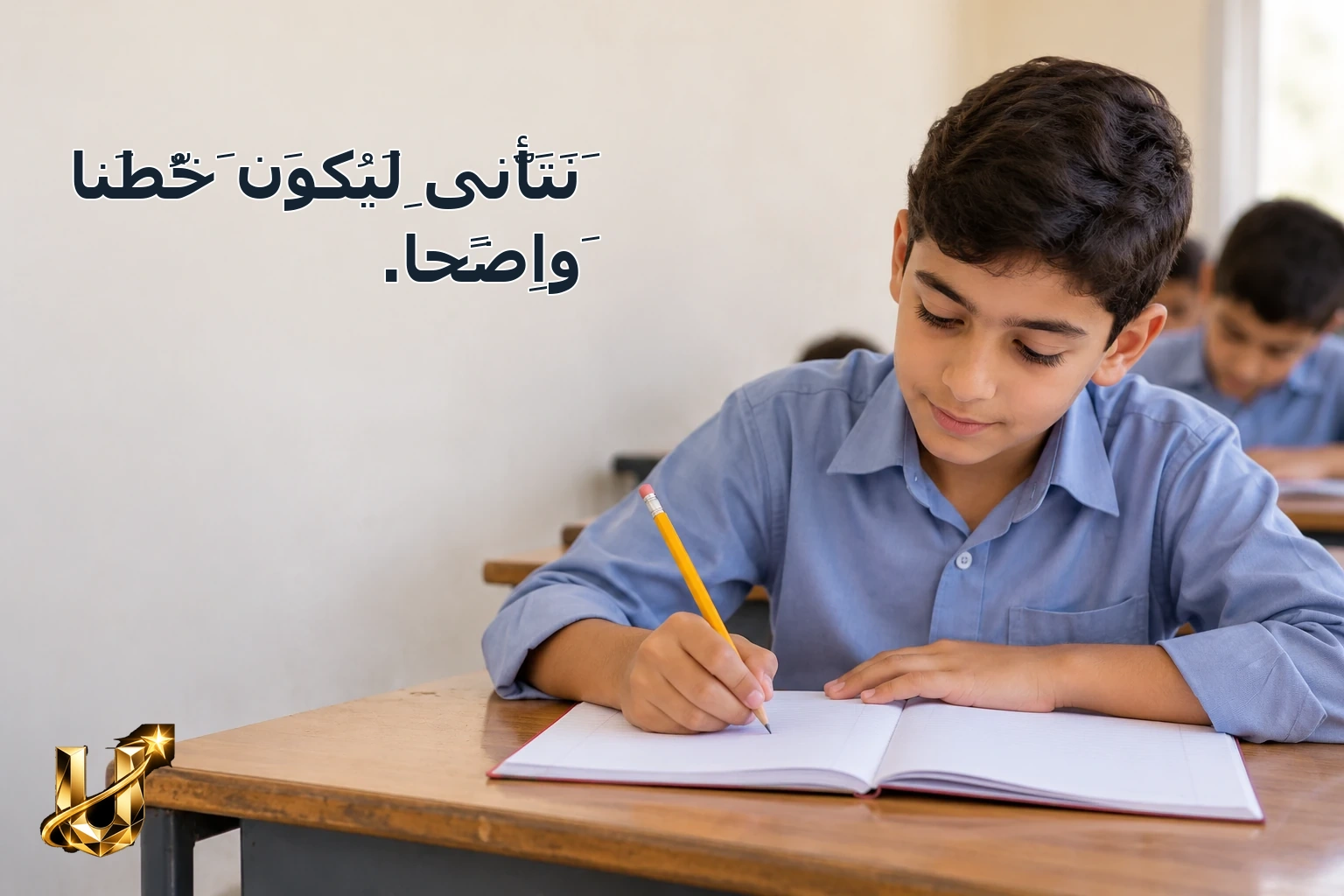 نَتَأَنَّى لِيَكُونَ خَطُّنَا وَاضِحًا.