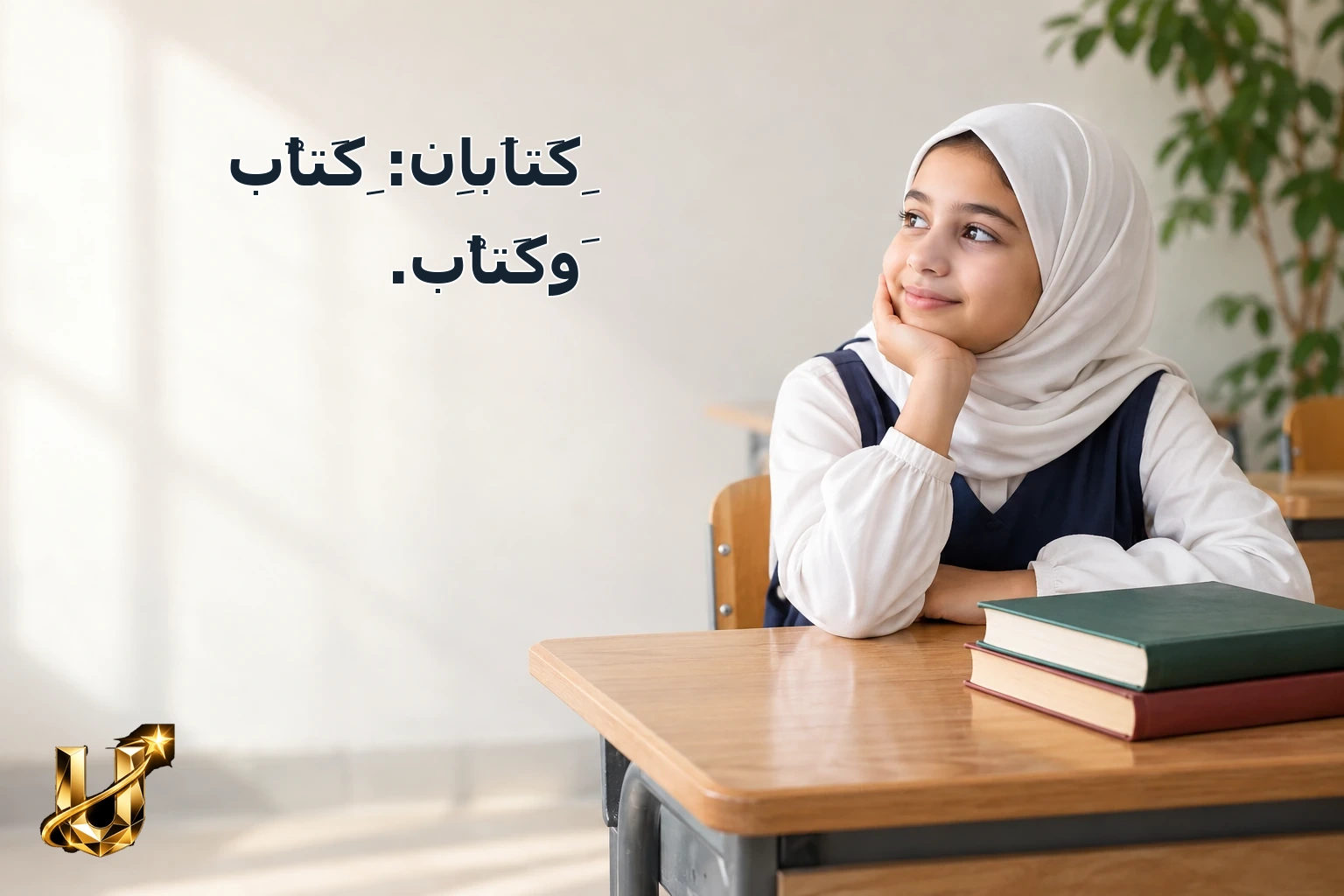 كِتَابَانِ: كِتَابٌ وَكِتَابٌ.