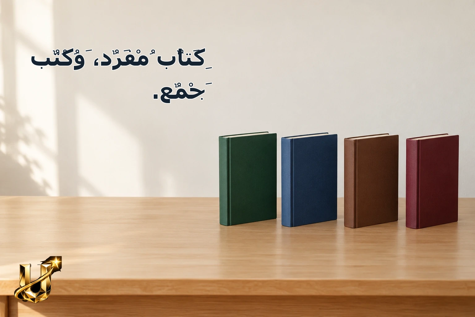 كِتَابٌ مُفْرَدٌ، وَكُتُبٌ جَمْعٌ.