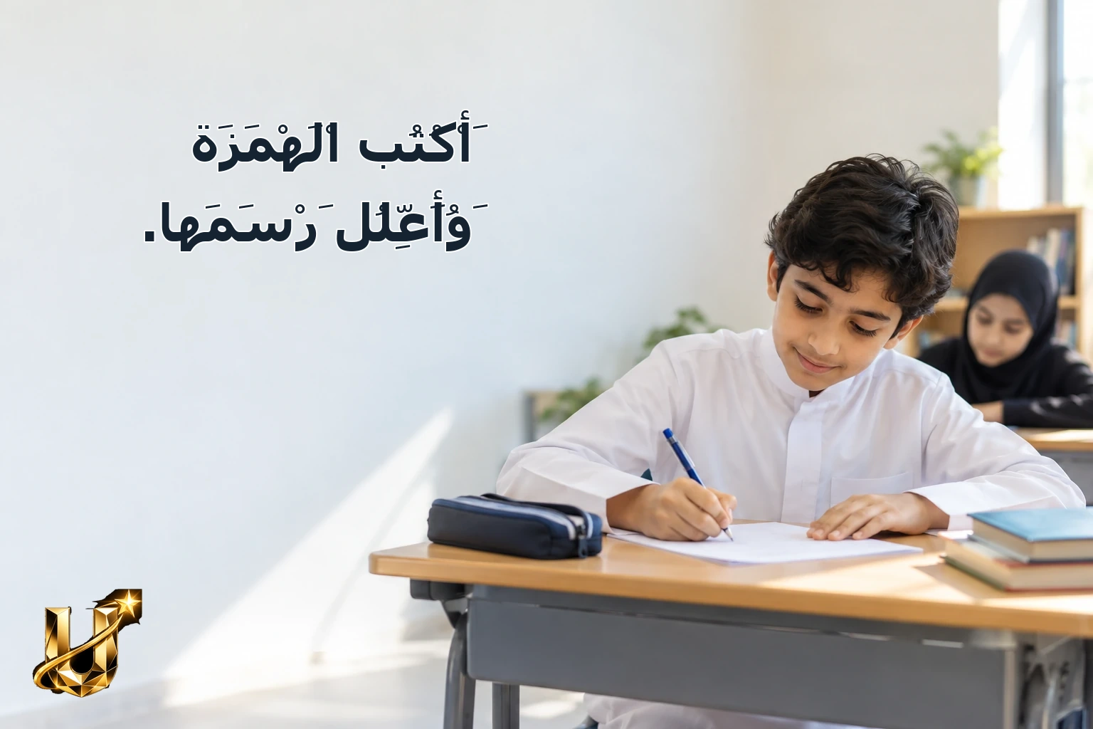 أَكْتُبُ الْهَمْزَةَ وَأُعَلِّلُ رَسْمَهَا.