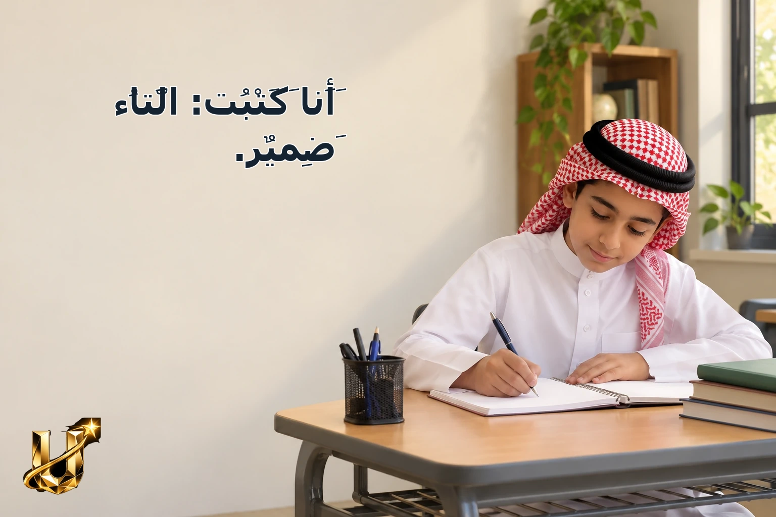 أَنَا كَتَبْتُ: التَّاءُ ضَمِيرٌ.