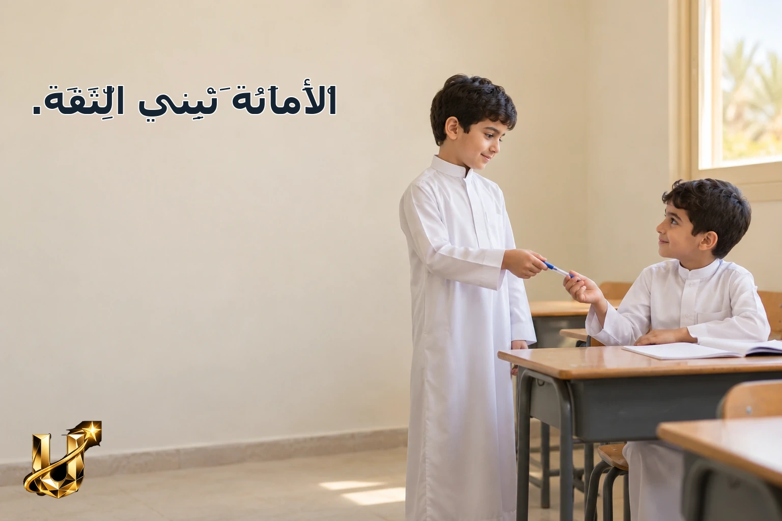 الْأَمَانَةُ تَبْنِي الثِّقَةَ.