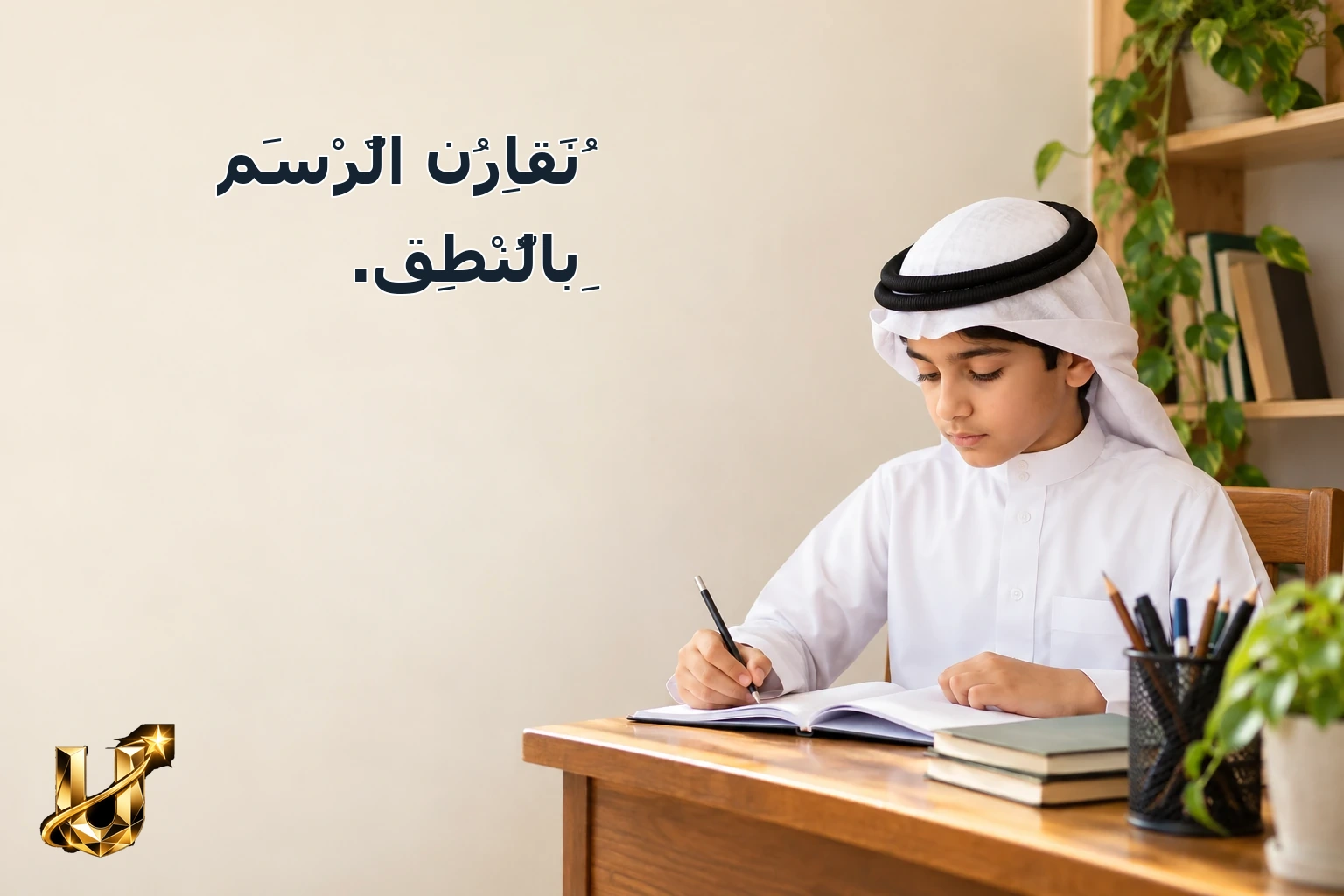 نُقَارِنُ الرَّسْمَ بِالنُّطْقِ.
