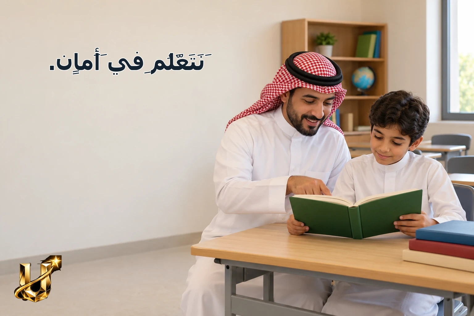 نَتَعَلَّمُ فِي أَمَانٍ.