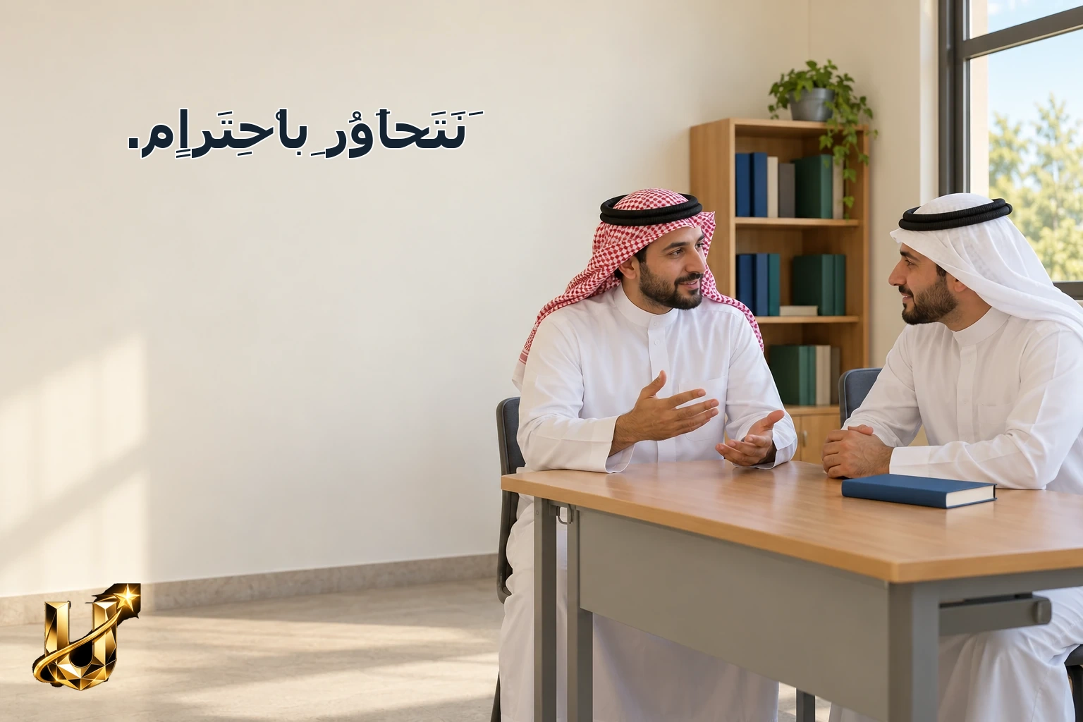 نَتَحَاوَرُ بِاحْتِرَامٍ.