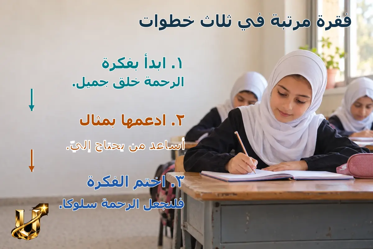 الفقرة كالبيت: باب وجدران وسقف.