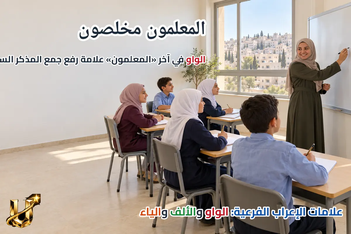 المعلمون مخلصون: الواو للرفع.