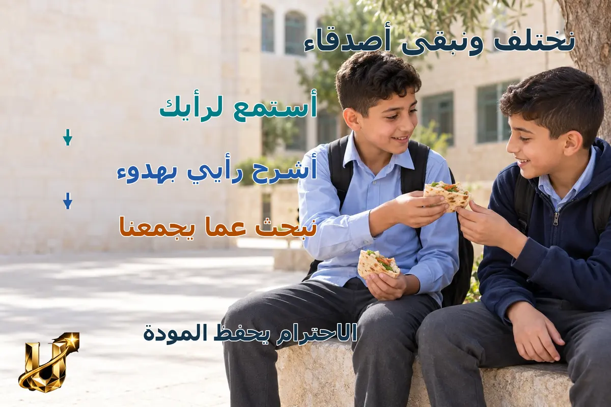 اختلاف الرأي لا يفسد للود قضية.