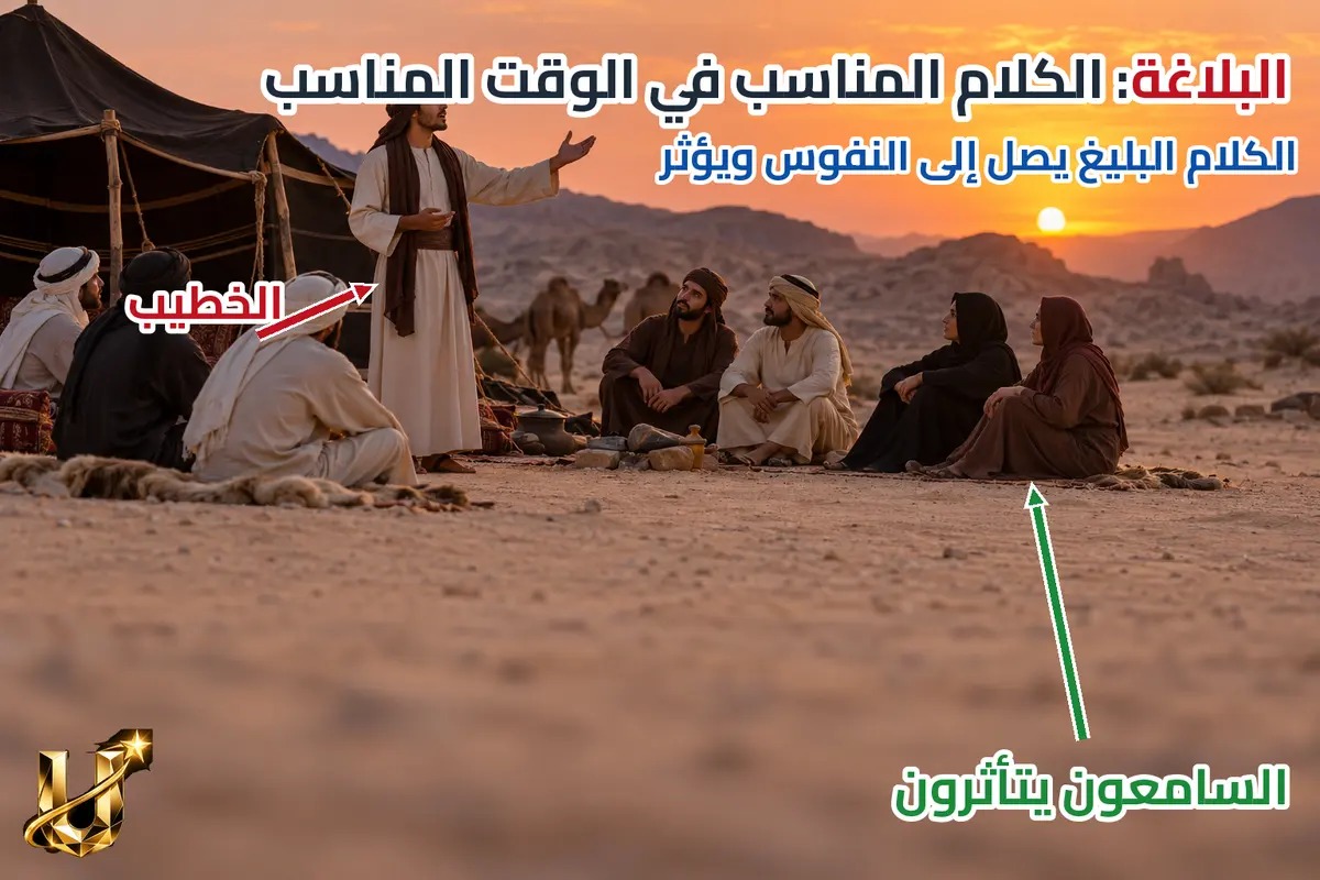 الكلام البليغ يصل إلى النفوس.