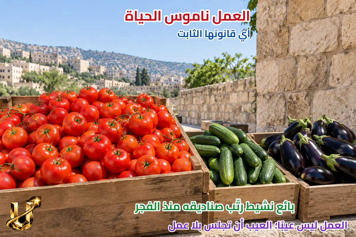 العمل ناموس الحياة.