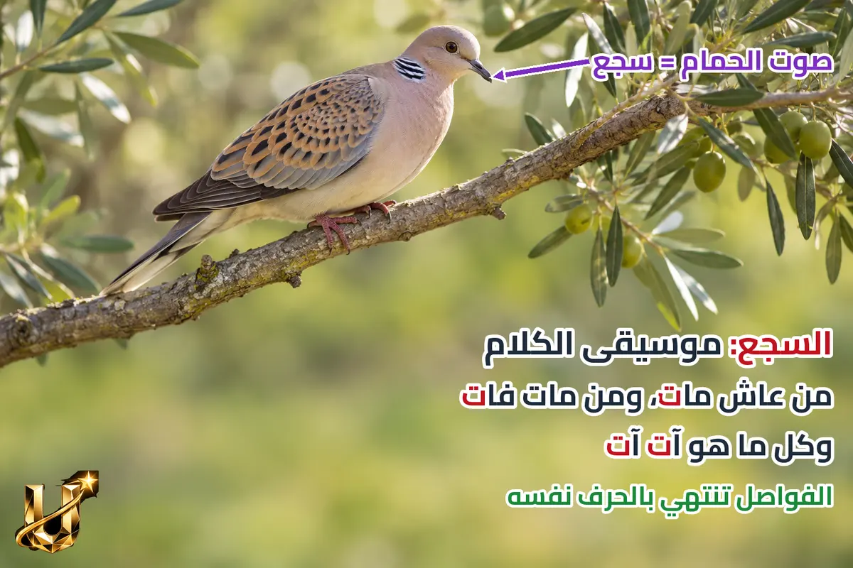 سجع الحمام.