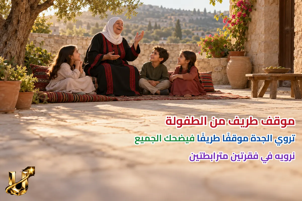 موقف طريف من الطفولة.