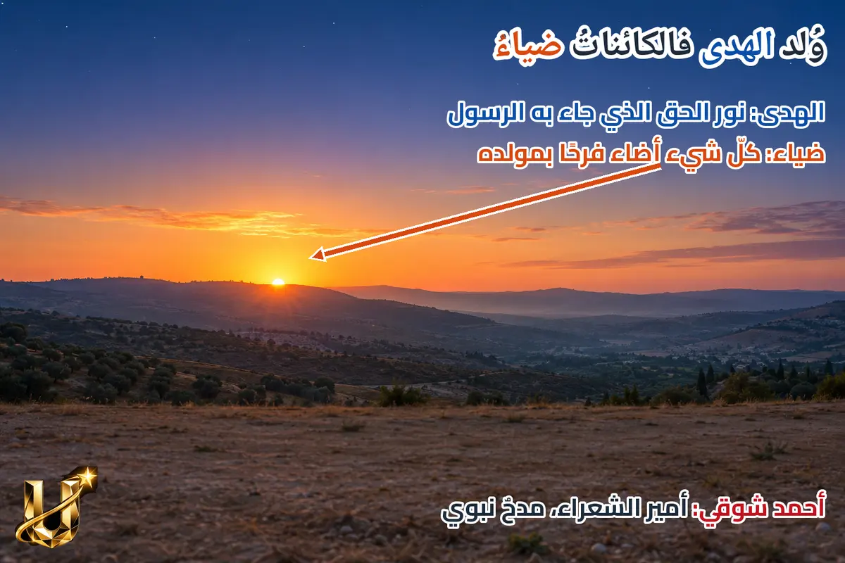 ولد الهدى فالكائنات ضياء.