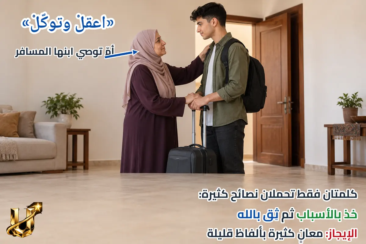 اعقل وتوكل: معان كثيرة في كلمتين.
