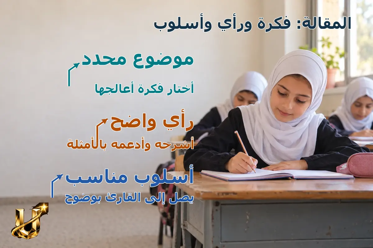 مقالة: رأي الكاتب بأسلوبه.