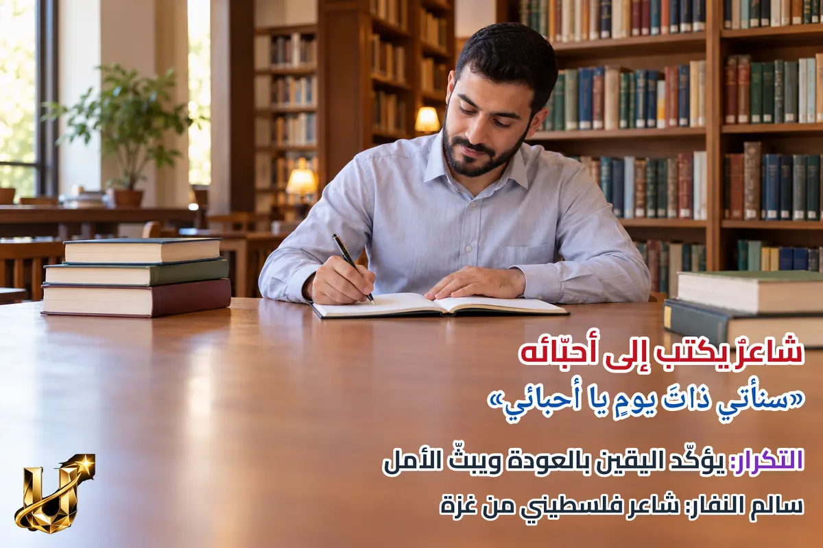 شاعر يكتب إلى أحبائه.