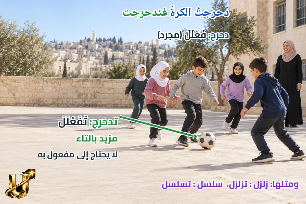 دحرج ثم تدحرج.